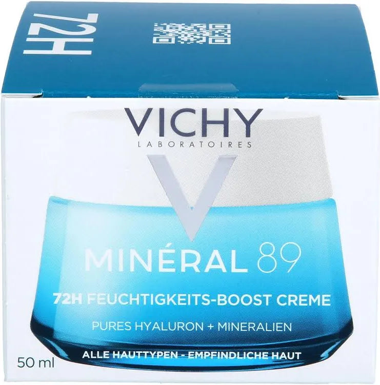 Vichy Minéral 89 Crème Boost D'Hydratation 72h Tous Types De Peaux Pot 50m