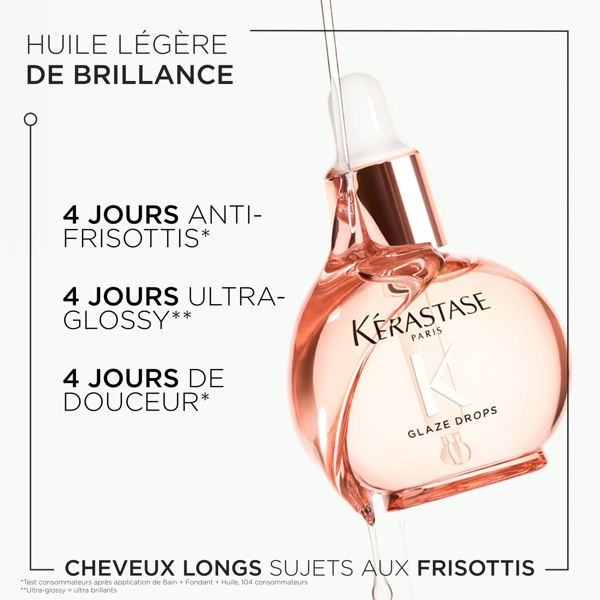 Huile légère brillance Glaze Drops Gloss Absolu / 45ml
