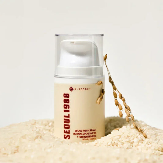 KSECRET SEOUL 1988 Crema – Crème visage anti-âge avec 1 % de liposome rétinien et riz fermenté – 50 ml