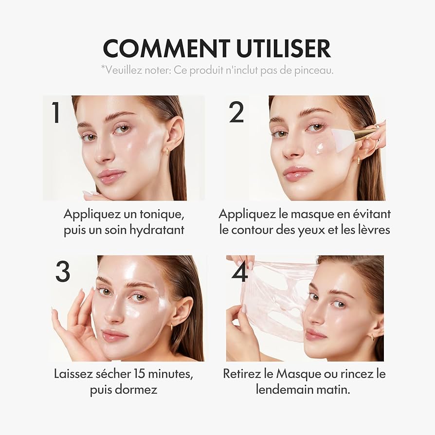 MEDICUBE  Masque de Nuit Wrapping au Collagène Peel-Off | Soin Élasticité & Hydratation | Effet Glass Skin Repulpant | Anti-Relâchement & Teint Terne | Collagène Hydrolysé | Skincare Coréenne - 75ml