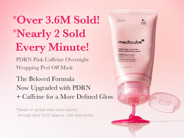 MEDICUBE PDRN Pink Caffeine Overnight Wrapping Mask 75g