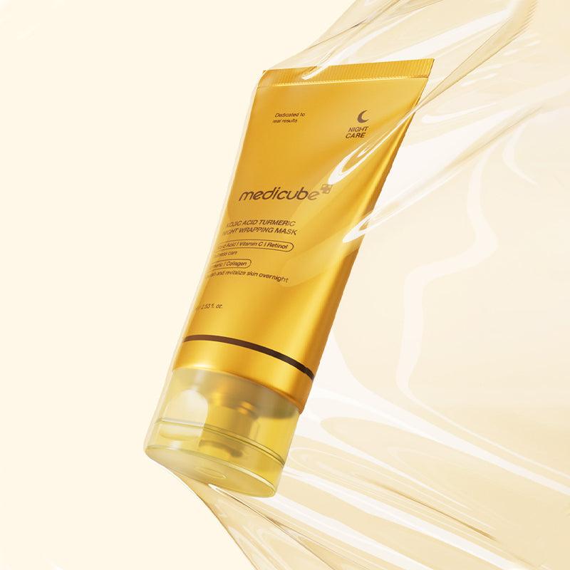 Medicube - Kojic Acid Turmeric Night Wrapping Mask - All Night Smoothing Mask with Kojic Acid - 75ml