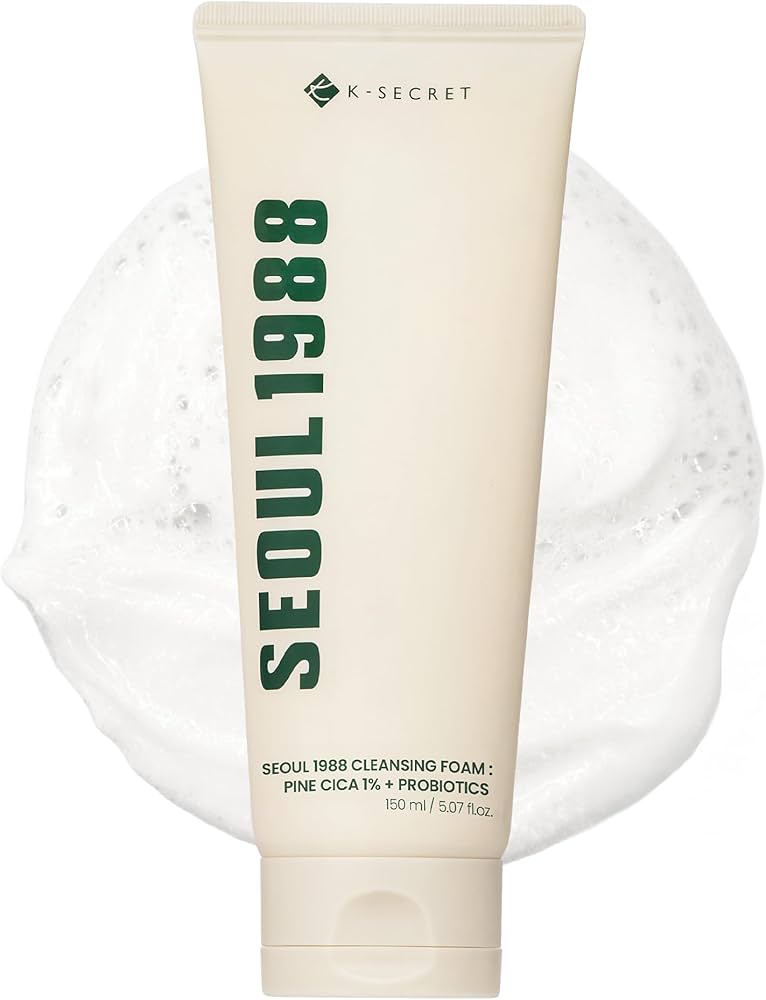 K-SECRET - KSECRET SEOUL 1988 Mousse Nettoyante : Cica de Pin 1% + Probiotiques, 150ml / 5.07 fl.oz