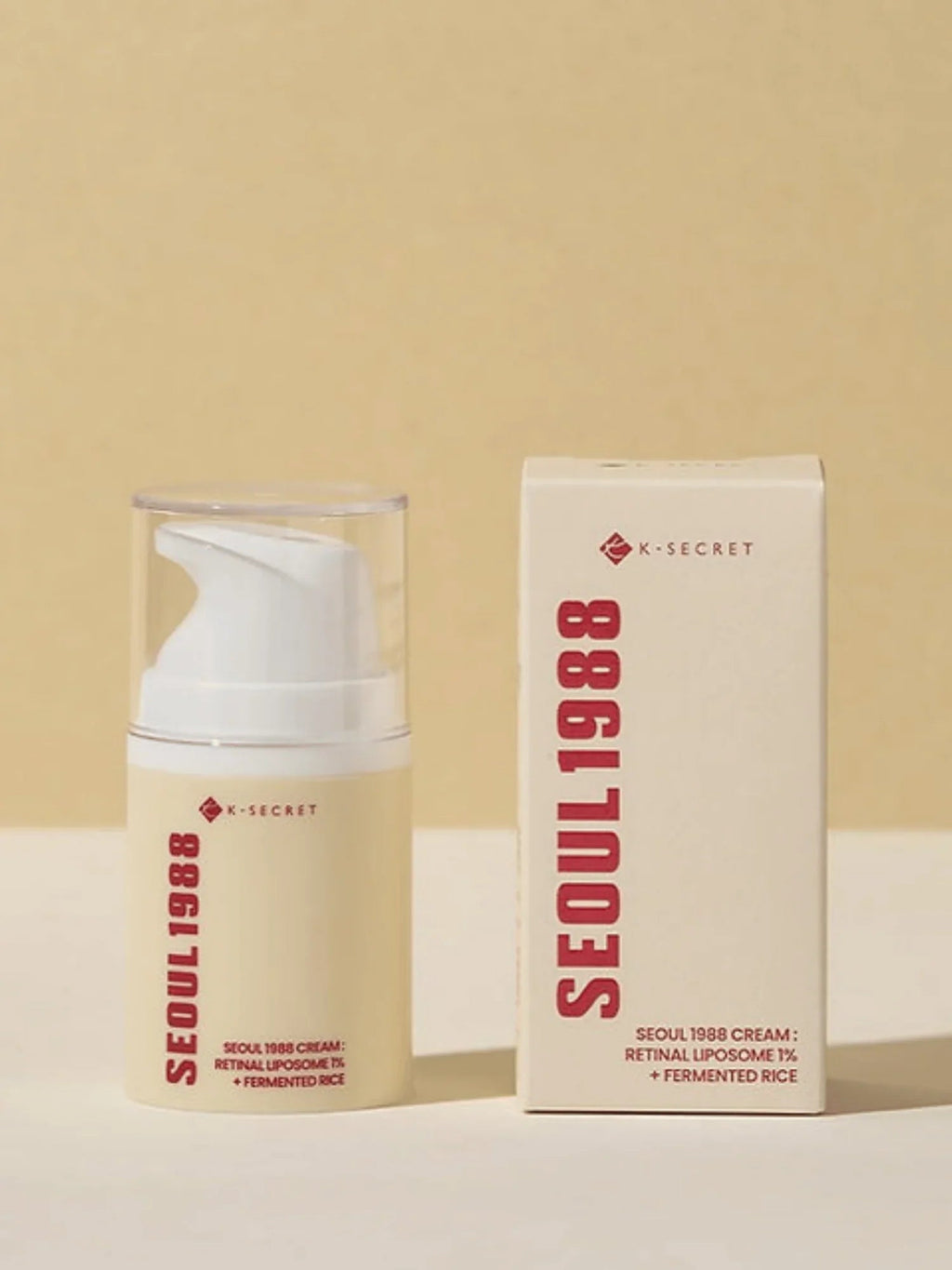 KSECRET SEOUL 1988 Crema – Crème visage anti-âge avec 1 % de liposome rétinien et riz fermenté – 50 ml