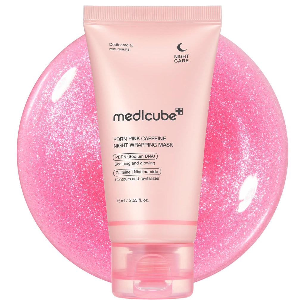 MEDICUBE PDRN Pink Caffeine Overnight Wrapping Mask 75g